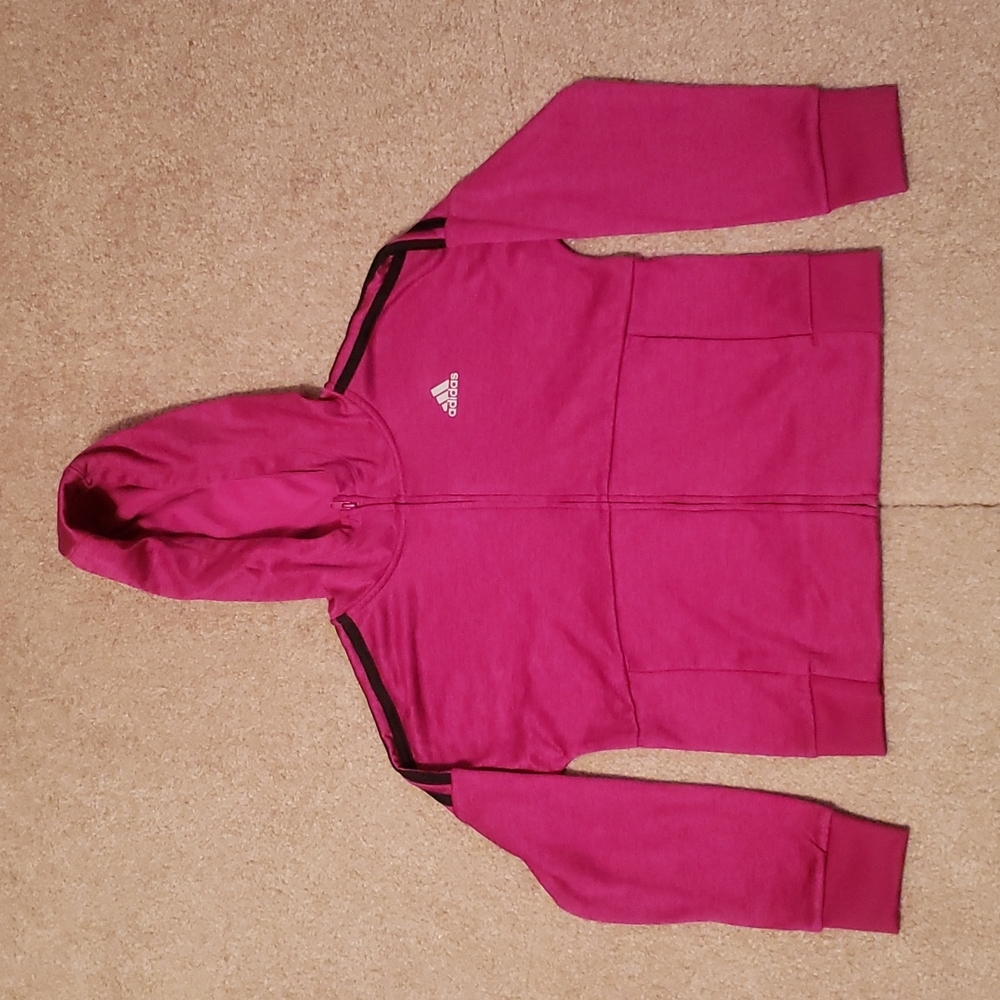 Adidas Girls Pink Track Jacket